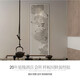Neues chinesisches Stil dekoratives Malerei Sofa Hintergrund Wandeingang Esszimmer Teelaumstudium Hängende Maler Lotus Zen Hängende Malerei Y-693-1 YUHE 70*210 Elegante schwarze Aluminiumlegierung Bilderrahmen High-End