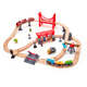 HAPE-Zug Zug Multifunktionssatz Set Holz Achterbahn Kinder Baby Jungen Mädchen Hochgeschwindigkeits-Eisenbahnspielzeug Multifunktionssatz Set