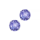 GEM STONE KING 1.25 carat 5mm tanzanite earrings 925 silver colored gemstone earrings for women exquisite classic earrings for women