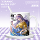 Kyt Swimsuit Phoebe Canterella Zanne Sommer Battle Linkage periphere hochpräzise Becher Wasserbecher Kaffeetasse [weiße Single-Tasse] TJ4877 Exquisit [Muk] + Coaster + Tasse Deckel