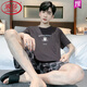 Langsha Pyjamas (Langsha) Herren-Sommer-Sommer-Baumwoll-Shorts können nach außen getragen werden, um coole Kleidung für lässige Home-Kleidungsstücke für lässige Männer zu sammeln.