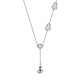 Gold Supreme (3DG Jewelery) platinum necklace PT950 modern gourd necklace for women, gift for girlfriend, priced by gram, 40cm-6.81g (including labor cost 531 yuan)
