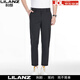 Lilang Herren Neun-Punkte-Hosen 2025 Sommer dünne Stretch Slim Fit 9-Punkte-Hosen ohne bügeln Geschäfte Casual Hosen 9918 Grau 32