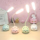 USB plug-in table lamp LED cartoon desktop ornament children's gift night light cute little table lamp kindergarten gift cute pet animal + plug-in model random color