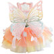 Vêtements de chien Cat mince Cat jupe arc-en-ciel papillon coloré bouffant petit chien en peluche en peluche 4867 rose papillon ne peut pas être démonté xs est environ 2-4 Jin [Jin est égal à 0,5 kg] 2 pièces à 95% de rabais