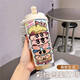 Crayon Shin-Shirt Thermosmos 316 Edelstahl Student Hochwertige Büro Kaffeetasse große Kapazität Wasserbecher 520 ml Lebensmittelqualität Edelstahl Antike Weiß-BXAB15863 Kleine 316 Edelstahl aus Edelstahl