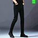 Falamaone Armani Men's Summer Black Jeans Men's Men's Men's Slim Feet Casual and Versatile haut de gamme pantalon pour hommes Black 683; Modèle phare officiel Standard 28 2 pieds 1