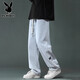 Playboy-Jeans für Herren Sommerdünne Stilmarke Lose Lose-Biging-Hosen für Herren All-Match Wide Legs Casual Long Hosen für Männer Lk826 Black 2xl [Vorgeschlagen 150-165Jin [Jin gleich 0,5 kg] tragen]