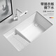 Jomoo Ceramic Undercounter Basin Waschbecken vertieft das Waschbecken mit großem Kapazität mit Waschbrettbecken Heckseite Unterwasser -Waschbecken 6231 Einzelbecken mit großem Durchmesser Abfluss