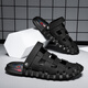 
STEFFIE LOVE2025 summer new men's shoes trendy two-wear driving sandals breathable beach shoes casual sandals men black 9901 39