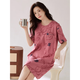 Summer, baby, show nightgown, ladies summer with chest pad 2025 new pure cotton short-sleeved thin summer mother summer pregnant women pajamas dress X12532 M 160