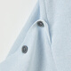 Fanqin Side Bouton Bouton à manches courtes Tempérament du pull à manches minces Top 452HA1920 Blue Taille égale