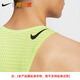 耐克（NIKE）煋元速dri-fit adv专业男子跑步风洞马拉松透气速干背心 草绿色 FN4232-736 XL