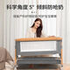 Aluminiumlegierung Neugeborenes Baby Cot Mobile Tragbare Wiege faltbare multifunktionale neugeborene Baby Spleißbett grauer Kohlenstoffstahl [Harnkissen + qualitativer Kissen + Windelstisch]