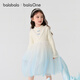 Bala BalaOne children's clothing female princess dress 2025 autumn and winter children's dress knitted mesh skirt 209425111001