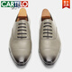 CARTELO three-joint leather shoes for men's business formal wear spring and summer handmade leather pointed-toe Oxford shoes groom wedding shoes British derby shoes KD9226 43