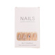Internet celebrity wear nail wholesale medium-length love edge diamond nail art nail plate finished product removable nail patch fake nail BY1047# crystal purple butterfly phototherapy glue model