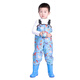 OEMG children's water play one-piece waders, kindergarten waterproof clothes, children's rain boots for children, men's and women's fishing rain pants, beach unicorn-children's overalls, zipper pocket M 29 (shoe inner length 18.5c)