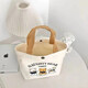 Outdoor travel canvas bag female student large capacity canvas bag shoulder bag bento bag cartoon handbag mommy bag three little bear canvas bag [benefits]