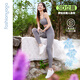 Fan Sheng Yoga Kleidung Sport Leisure Rennen im Freien Radfahren Kühle Hosen Gürtel Tasche Taille Huging Cropped Hosen Frauen Fy5918 Salt Lake Green S