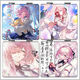 Keba's Eye of Deep Sky Small Mirror Anime Songs Cody Student Makeup Mirror Mini Cartoon Peripheral Double-Side Folding Mirror TX13796 Square Mirror/Double-Side Pattern