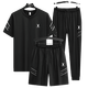
Playboy (PLAYBOY) high-end casual sports suit men's summer ice silk thin loose fast drying breathable short sleeve two-three piece set GF1389 white shorts two-piece set XL (suitable for 125-140Jin [Jin equals 0.5 kg])