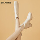 
Daphne (DAPHNE) short boots for women British style thick heels high heels autumn 2025 new versatile women's boots off white 37 (235mm) standard code