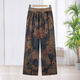 Ours polaire ours polaire2025 Nouveau modèle mère mère femme d'été mince pantalon droit imprimé pantalon pantalon mince polyvalent pantalon large pantalon à jambe large pantalon [authentique 9898] 2xl recommandé 85-110jin [Jin est égal à 0,5 kg]