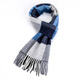 Écharpe en laine 100% pure 100% pure pour hommes et femmes écharpe de style britannique d'automne et d'hiver pour hommes et glands à deux côtés polyvalents. Couleur de café [emballage du sac cadeau] One Taille (30 cm * 180 cm)