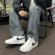 耐克（Nike）休闲鞋男鞋春夏季新款休闲鞋ins潮时尚透气运动鞋低帮耐磨板鞋 HQ4867-101/白黑 42
