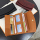 Shunzi Retro Women's Wallet Long Large Capacity Multiple Card Slots Simple Fashion Clutch Card Holder Wallet Niche Design Women's Wallet Long Brown
