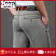 
JEEP SPIRIT casual pants for men's summer new loose straight men's pants, Lacele ice silk middle-aged men's trousers, gray-7022-Tiansi 42 size [waist circumference 3.2 feet]