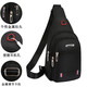 
New chest bag men's bag one-shoulder crossbody bag casual crossbody bag Oxford cloth chest cross bag trendy men's bag 9905 large plate black