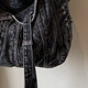 Retro Nischendesign Sinn für Denim-Tasche Tasche eine Schulter mit großer Kapazität Leinwand Tasche Mode Frauenklasse Rucksack SN-9901# Schwarz