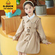 G.Duckkids Girls 'Jacke Frühling Frühling mit mittlerer Windbreaker modische große Kinder lässige Top 24 New Children's Clothing British Style Coat Pink 140 cm