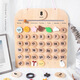 Hanoufeis neues Produkt Ins Kinderzimmer Holzkalender Baby Kognitive Werkzeuge Schreibtisch Kalender Desktop Anhänger Perpetual Kalender Buche Holzkalender Anhänger