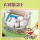 Deli Crayon Shin-Shin Dessert House Storage Bag High-value Large Capacity Large Open Pencil Bag Multi-function Stationery Storage Bag Blue LB653