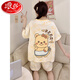 Langsha hellokitty pajamas women's pure cotton 2025 new summer short-sleeved thin style junior high school students fat MM home clothes Z-9922 XXL [recommended 135-155Jin [Jin equals 0.5 kg]] All size