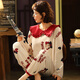 
Urban beauty pajamas women's spring and autumn pure cotton long sleeve cute Korean sweet suit summer autumn winter princess style casual home clothes green apricot color GXT9923 picture color M (recommended 75-95Jin [Jin equals 0.5 kg])