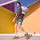 Nike (NIKE) official AIR FORCE 1 Women's Air Force No. 1 Sports Shoes Glue Sole FZ7372 200 Linen/Wheat Yellow/Rubber Light Brown/Black/Team Gold 38.5