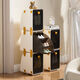 Raft core shoe box household shoe storage cabinet to store shoes children's rotating storage thickened shoe rack shoe cabinet dustproof storage box all models suitable for 2-5 years old and under 30 sizes mind taking photos with caution children's rotating shoe box DIY model