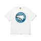 Spot Human0 Japaner Sommer Schwergewichts Bambus Baumwollpolar Bär gedruckt kurzärmelig T-Shirt Japanisches kurzes Tee Weiß 3882 L