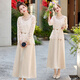 Ehangy International Light Luxury Dress Set New Small Flavor Style Lace Embroidered Top Sling Skirt Two-piece Set Picture Color [High-end Gift Box] XL