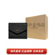 Coach (Coach) Wyn 11 modische farbige Color Casual Leder -Umschlag Kupplung Münzbrieftasche Women's Black Basic Pack (Bag + Dust Bag)