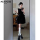 
Cotton French irregular black sleeveless dress for women in summer 2025 new small and high-end temperament short skirt 920 black [high quality 38.5] L 100-115Jin [Jin equals 0.5 kg]