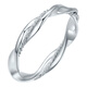 Century edge platinum ring female Mobius exchanges for PT950 twist platinum ring as a birthday gift for girlfriend and boyfriend 2.64g circle number 15