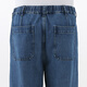 MUJI Men's Kapok Blend Denim Overalls Men's Men's Pants Straight Loose 25 Years Autumn Men's Wear Blue M (170/80A)