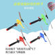 
Children's outdoor parent-child toys DIY handmade educational toys pinch Le bubble stick small gyro flying saucer bamboo dragonfly pull line helicopter [1 piece]