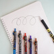 MPPMCK New Kamen Rider Blind Box Stift kreativer kreativer und gutaussehender japanischer Anime Peripheral Schreibwarenpresse Neutraler Stift Schnell trocken schwarzer Wasser 0,5-mm-Schüler Sonderpreis X-6227 Jiyikawa Blind Box Stift zufällig 6 0,5 mm x Single