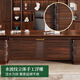 YIBOLUN new Chinese style solid wood boss desk ebony wood executive desk all solid wood president office furniture table and chair combination executive desk (2.0*0.95*0.76m)